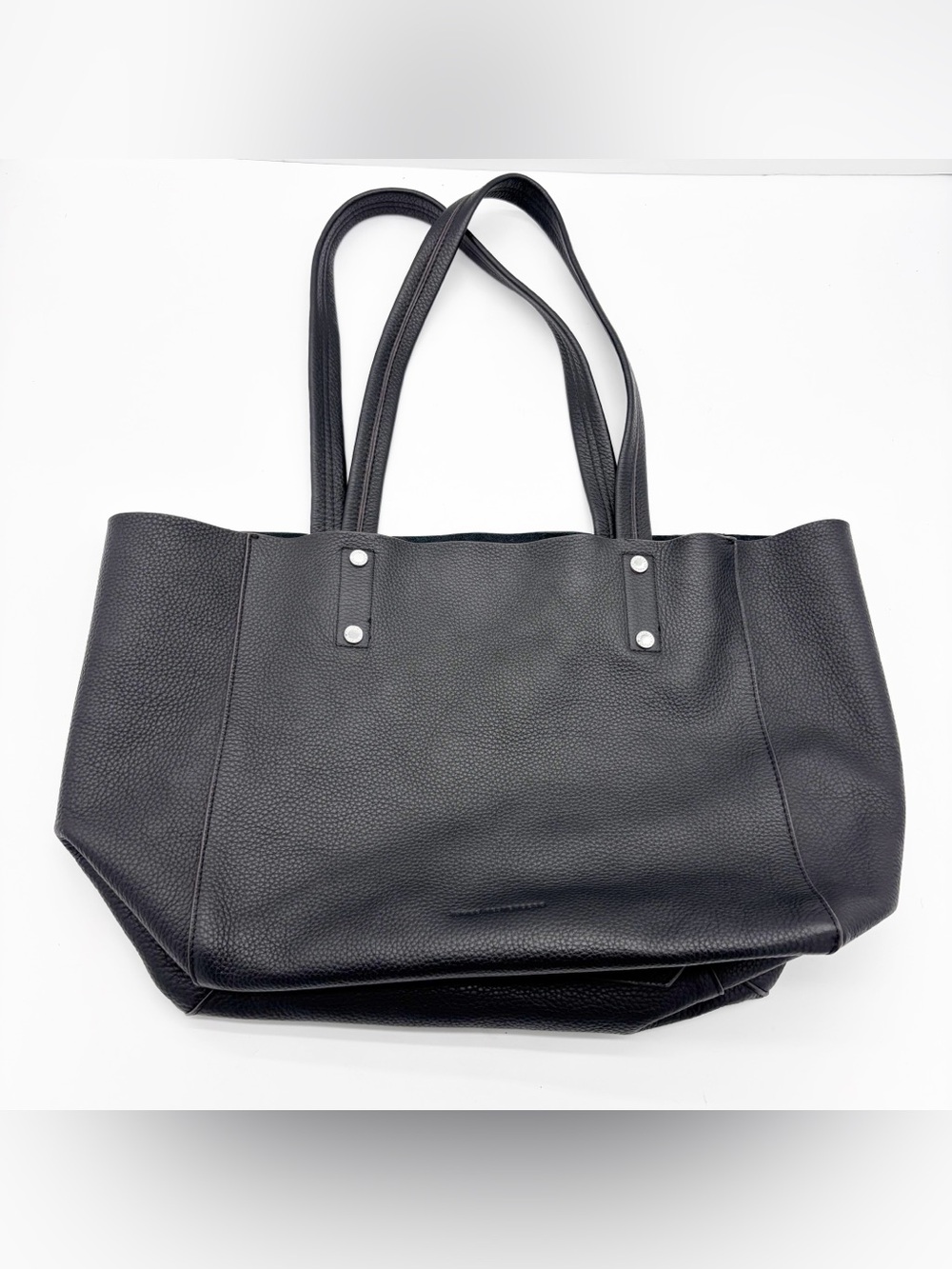 Aimee Kestenberg Black Leather Rocker Tote Bag